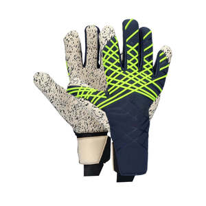 Football Goalkeeper Gloves Full Finger Latex Material Non-Slip Breathable Adjustable Pull-On Wrist <b>Strap</b> Finger Thumb Protection - Product Image 4
