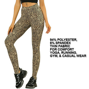Leggings pour femmes à séchage rapide, personnalisables, taille haute, pantalons de yoga légers, vêtements de sport pour la course à pied et l'exercice - Product Image 5