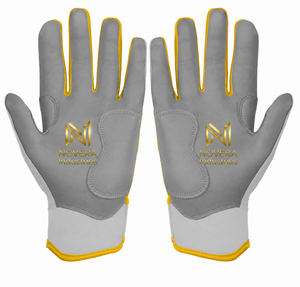 Gants de frappeur de baseball et de softball personnalisés OEM ODM, qualité supérieure, fermeture auto-agrippante, cuir véritable - Product Image 4