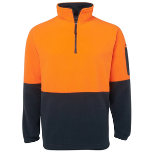 Veste polaire Polartec haute visibilité pour homme, la plus vendue, avec fermeture éclair intégrale, broderie personnalisée, logo de marque, plusieurs options de couleurs et tailles - Product Image 5