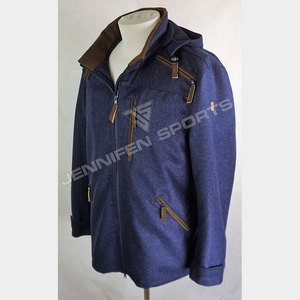 เสื้อแจ็คเก็ตขนสัตว์แท้ 100% สำหรับผู้ชาย แบบมีฮู้ดและกระเป๋าหลายช่อง เหมาะสำหรับเดินป่า ล่าสัตว์ กันลม กันหนาว ระบายอากาศได้ดี สไตล์ทหาร - Product Image 3