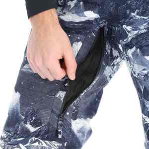 Pantalones de aventura resistentes para hombre con rodillas articuladas y ventilación estratégica para nieve profunda, pantalones de esquí y nieve con estampado. - Product Image 6