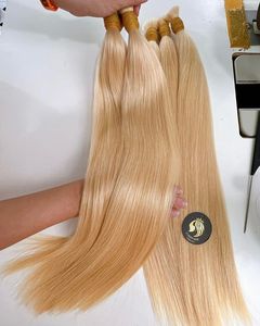 Vietnamese Raw Wholesale Handtied Weft Human Hair color 613 Drawn Double Vietnamese Hair Extensions worldwide shipping - Product Image 4