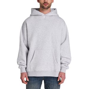 เสื้อฮู้ดดี้ทรงบ็อกซี่สำหรับผู้ชาย ผ้าคอตตอนเฟรนช์เทอร์รี่เนื้อหนา แบบโอเวอร์ไซส์ ทรงหลวม  รับออกแบบตามสั่ง - Product Image 1