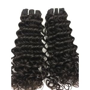 Extensions de cheveux humains vierges indiennes à boucles profondes, 10 à 34 pouces, CHEVEUX HUMAINS - Product Image 2