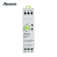 Relais de contrôle de tension de surveillance monophasé SERV-03 OASIS relais de temporisation AC 220V