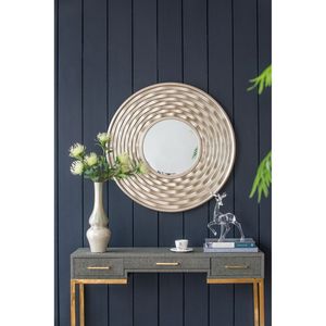 Espejo Redondo de Pared D31.3x2'', Decoración para el Hogar, para Baño, Sala de Estar, Elegante Adorno para Diseño de Interiores - Product Image 6