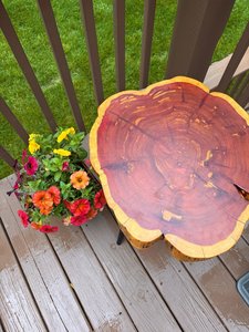 Luxury Modern Handmade Acacia Wood Log Dining <b>Coffee</b> <b>Table</b> Waterproof Living Room Retirement Wedding Anniversary Sympathy - Product Image 4