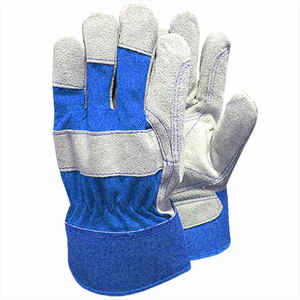 Gants de travail de sécurité en cuir croûte de qualité supérieure, respirants, nouveau design, gardent les mains au frais et au sec, pour le jardinage et le travail - Product Image 5