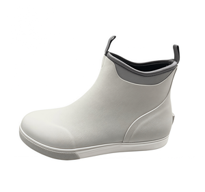 Bottes <span class=keywords><strong>de</strong></span> pont imperméables unisexes <span class=keywords><strong>de</strong></span> 6 pouces avec doublure respirante et antidérapante, bottes <span class=keywords><strong>de</strong></span> pluie à <span class=keywords><strong>la</strong></span> cheville en caoutchouc injecté en néoprène pour <span class=keywords><strong>la</strong></span> pêche et <span class=keywords><strong>la</strong></span> navigation <span class=keywords><strong>de</strong></span> plaisance - Product Image 1
