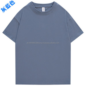 Algodón 240gsm 12 colores hombres 100% algodón, camiseta para hombres, 240 Gsm en blanco Casual 100% algodón, camiseta para hombres, ajuste suelto - Product Image 4