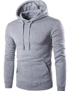 Sudadera con Capucha Extra Grande y Gruesa, Lisa, Teñida, para la Temporada de Invierno, Sudadera con Capucha de Estilo Vintage para Hombre - Product Image 5