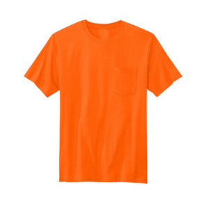 Camiseta de Seguridad de Secado Rápido con Logotipo Personalizado al por Mayor, Camiseta Fluorescente Amarilla Naranja de Manga Corta - Product Image 3