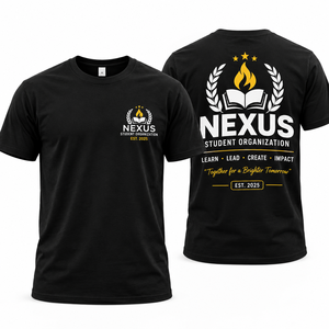 เสื้อยืดชมรมนักเรียนแบบสั่งทำพิเศษ ผ้าฝ้าย OEM แขนกุด พิมพ์ลายดิจิทัล คอกลม ทรงปกติ ใส่ได้ทุกฤดู สำหรับกิจกรรมชมรมในมหาวิทยาลัย เหมาะสำหรับทุกเพศ - Product Image 1