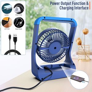 Ventilatore da Tavolo Portatile da 20000mAh con Porta USB, Timer, Silenzioso, 3 Velocità, 200 Ore di Autonomia, Batteria Ricaricabile, Ventilatore Indossabile - Product Image 3