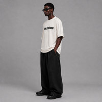 T-shirts Oversize de Luxe Streetwear 235 GSM, Design Personnalisé, Coton Lourd, T-shirt Homme 2026