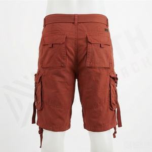 Customize Casual Canvas Drawstring Closure Mid Waist <b>Longer</b> <b>Length</b> Cargo <b>Shorts</b> Quick Dry Sports <b>Mens</b> High Quality Apparel - Product Image 2