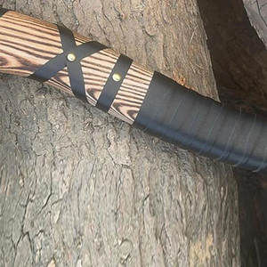 ขวานไวกิ้งนอร์ส ลายแบบดั้งเดิมของชาวนอร์ดิก หัวเหล็กคาร์บอน ด้ามไม้ ของสะสมสำหรับนักสะสมและของตกแต่ง - Product Image 6