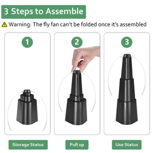 Low Price <strong>Fly</strong> <strong>Fans</strong> for Tables Portable Table Food Repellent <strong>Fans</strong> for Party Home - Product Image 5