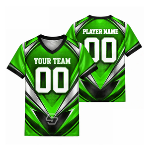 Camiseta de Fútbol Sublimada con Diseño Personalizado al por Mayor, Cuello en V, 100% Poliéster, Unisex para Adultos, Absorbe la Humedad, Logotipo Personalizado - Product Image 5