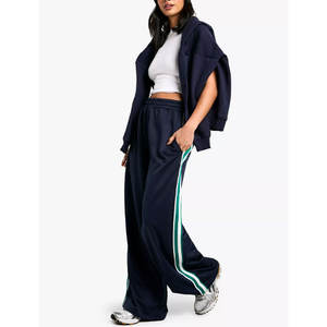 Women's Plus Size High Waist Jogger Sweatpants Loose Fit Casual Sports <b>Trousers</b> with <b>Drawstring</b> 100% High Quality pants - Product Image 4