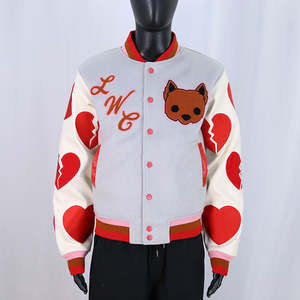 Chaqueta Varsity de Chenilla Bordada de Alta Calidad, Diseño Moderno, Estilo Urbano, Chaqueta de Invierno de Moda - Product Image 1