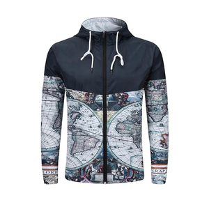 Men's all sizes windproof waterproof customized color with oem blank windbreaker <b>coaches</b> jacket adult - Product Image 4