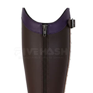 Protectores de Cuero para Patas de Caballo, Duraderos, Ajustables, con Correa, para Trabajo al Aire Libre - Product Image 4