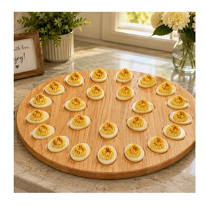 Nueva innovación: bandeja redonda para huevos rellenos, ideal para fiestas y bodas, organizador y exhibidor de huevos cocidos a un precio dentro de tu alcance. - Product Image 5
