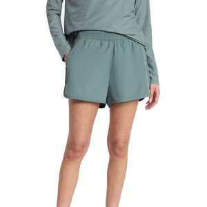 Shorts Deportivos de Punto para Mujer, Cintura Media, Elásticos, de Secado Rápido, con Bolsillos, Corte Regular, Diseño Personalizado - Product Image 1