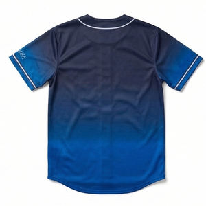 Camiseta de béisbol urbana con degradado, ropa deportiva transpirable, uniforme de equipo personalizado, premium MALUZA INDUSTRIES - Product Image 3