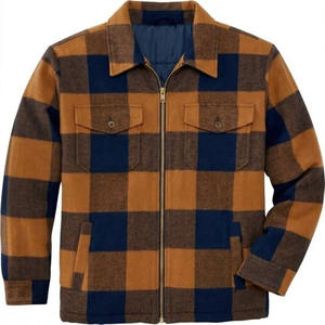 Winter <b>Men's</b> Plaid Print Fleece Lined <b>Flannel</b> <b>Jacket</b> Stylish Hiking Camping Everyday Wear Custom Long Sleeve - Product Image 6
