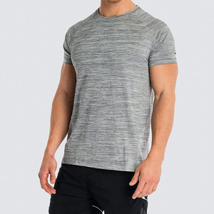 T-shirt de sport pour homme, tricoté, respirant, écologique, séchage rapide, en spandex/polyester, coupe ajustée, personnalisable - Product Image 2