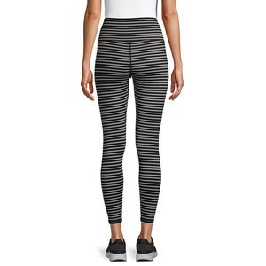 Leggings de yoga à taille haute élastique avec logo personnalisé, couleur personnalisée, spandex/polyester respirant, leggings pour femmes - Product Image 2