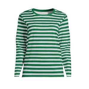 Camisetas a Rayas Elegantes de Manga Larga, Corte Ajustado, Diseño Personalizado, Orientadas a la Exportación, de Primera Calidad, para Mujer, Tallas Grandes - Product Image 3