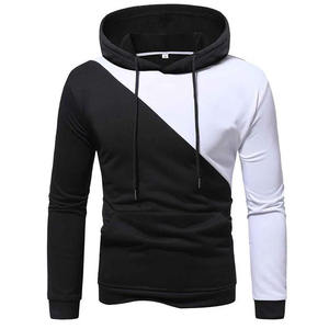 Sudadera con Capucha para Hombre, Diseño Color Block, Corte Ajustado, Tejida, Informal, para Otoño, con Bolsillos - Product Image 2