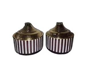 Chauffe-Plat de Luxe en Acier Inoxydable Martelé avec Couvercle, Plat de Service Décoratif pour Buffet et Traiteur - Product Image 5