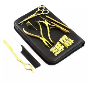 Kit de Herramientas para Extensiones de Cabello con Accesorios Personalizados en Color Beige o Bronceado con Logotipo Personalizado - Product Image 3