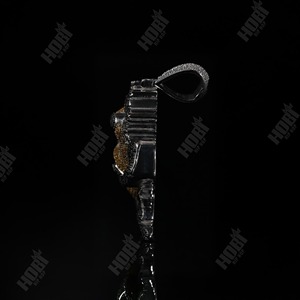 Colgante de Lujo Hip Hop con Diamantes de Moissanita Negros y Dorados, Chapado en Rodio sobre Plata de Ley, Certificado, con Diseño de Animal para Hombre - Product Image 3