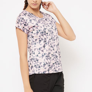 New 2026 Regular Fit Custom <b>Winter</b> Casual OEM Service Short Women's Sublimation <b>T</b>-<b>shirt</b> Breathable Quick Dry Eco-Friendly - Product Image 5