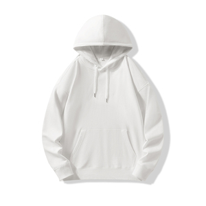 Sweat à capuche chaud pour homme en molleton mélangé de coton doublé sherpa, avec poche kangourou et poignets côtelés, style streetwear décontracté pour l'hiver - Product Image 4