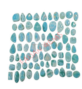 Cabochon en pierre précieuse naturelle LARIMAR en vrac, cristal en forme de mélange poli de toutes tailles pour la fabrication de pendentifs de bijoux - Product Image 1