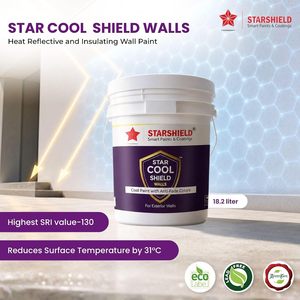Starshield Star Cool Shield Walls Acrylic <b>Paint</b> for Exterior Walls Anti Fade Color Coating - Product Image 4