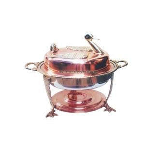 Vente en gros de plats de chauffe-plats traditionnels de qualité supérieure équipement de restaurant plat de service en cuivre Wramer de nourriture pour buffet à vendre - Product Image 1