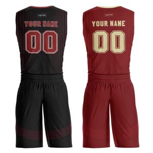 Custom Sublimated Basketball <b>Shorts</b> Red Black Moisture Wicking <b>Polyester</b> Unisex Adult Team Numbers Elastic Waist - Product Image 4