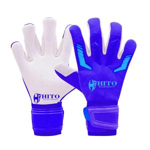 Gants de gardien de but de dernière génération, latex allemand, coupe hybride, dos en silicone injecté, logo personnalisé, couleur, enveloppe pour le pouce, sangle attachée - Product Image 1