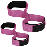 Attelle de poignet de musculation en forme de 8, antidérapante, personnalisable avec logo, en coton respirant et écologique, réglable, pour la musculation et la gym
