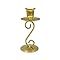 Ensemble de porte-bougies de luxe en métal doré à motif floral avec base en marbre pour la décoration de la maison et de mariages - Product Image 3