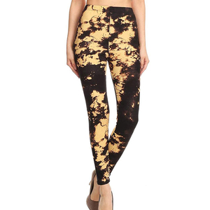 Leggings de sport pour femmes à taille haute, longueur intégrale, respirants, en nylon et élasthanne, avec ceinture élastique, motif uni - Product Image 6