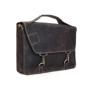 Bolso de cuero personalizado para portátil, maletín de cuero 100% genuino disponible al mejor precio - Product Image 1